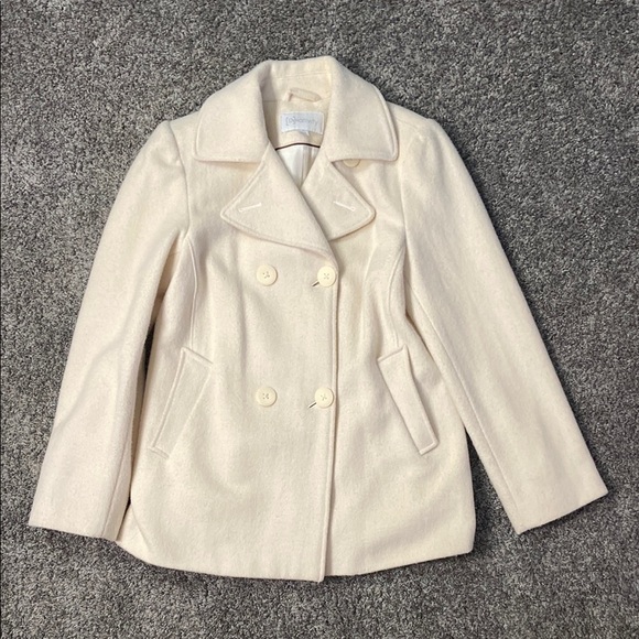 Relativity Women's Ivory Double-Breasted Coat - Picture 1 of 5